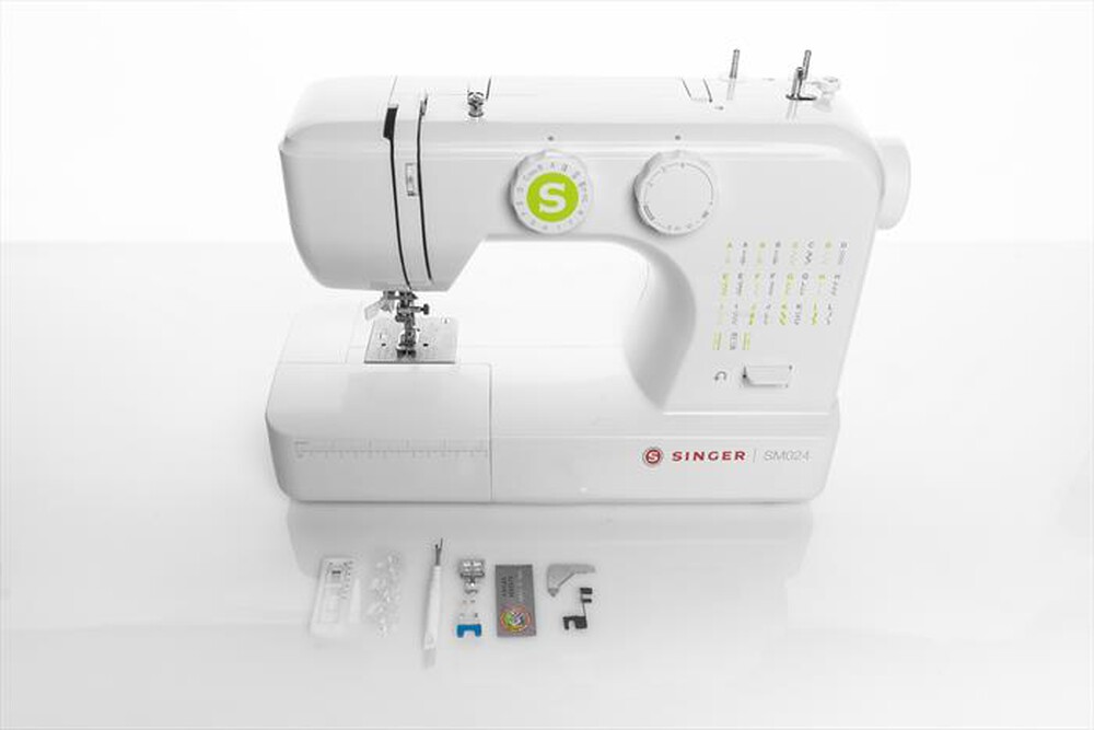 "SINGER - Macchina da cucire SM024GRN-bianco"