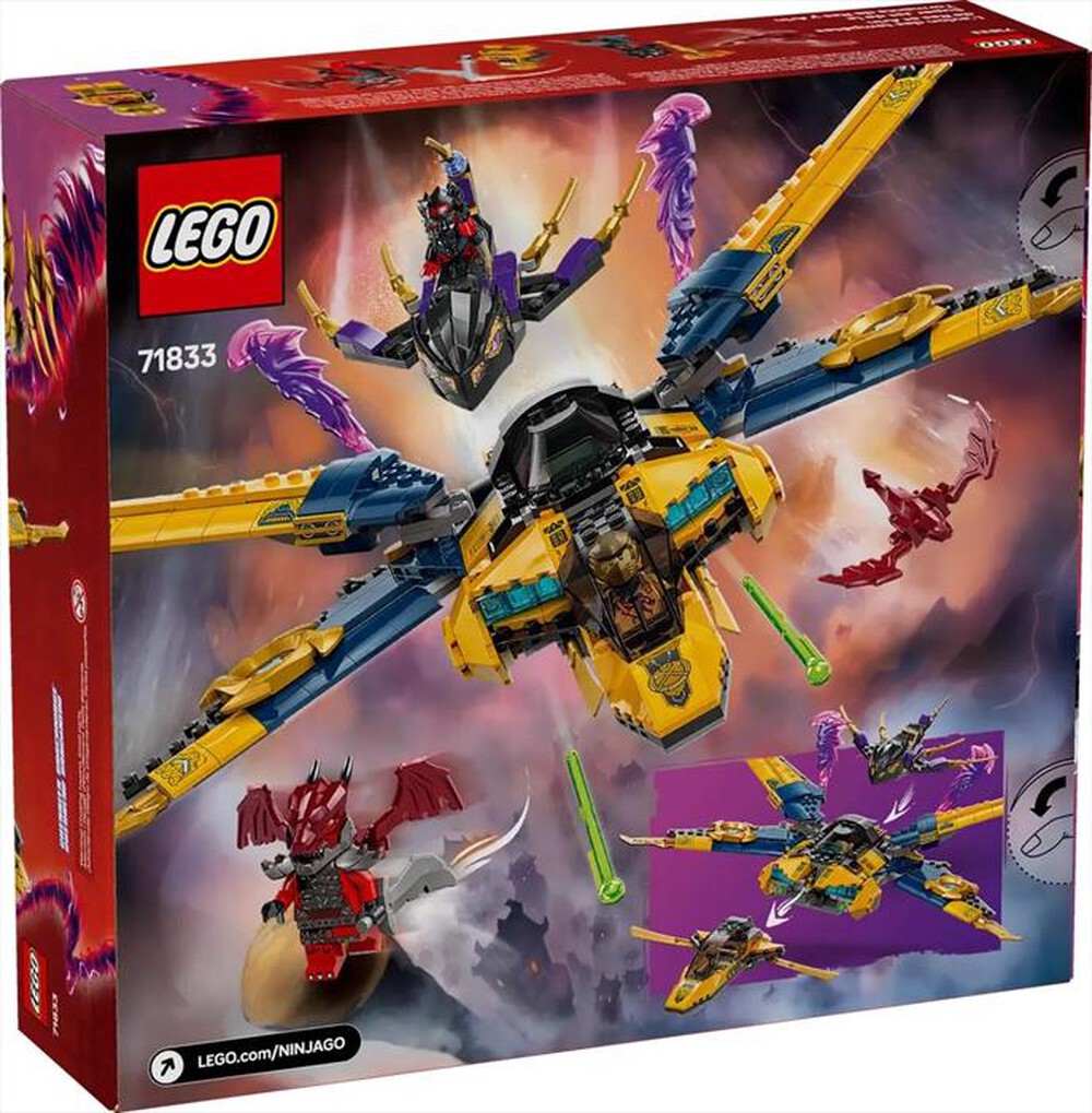 "LEGO - NINJAGO Jet Super Storm di Ras e Arin - 71833-Multicolore"