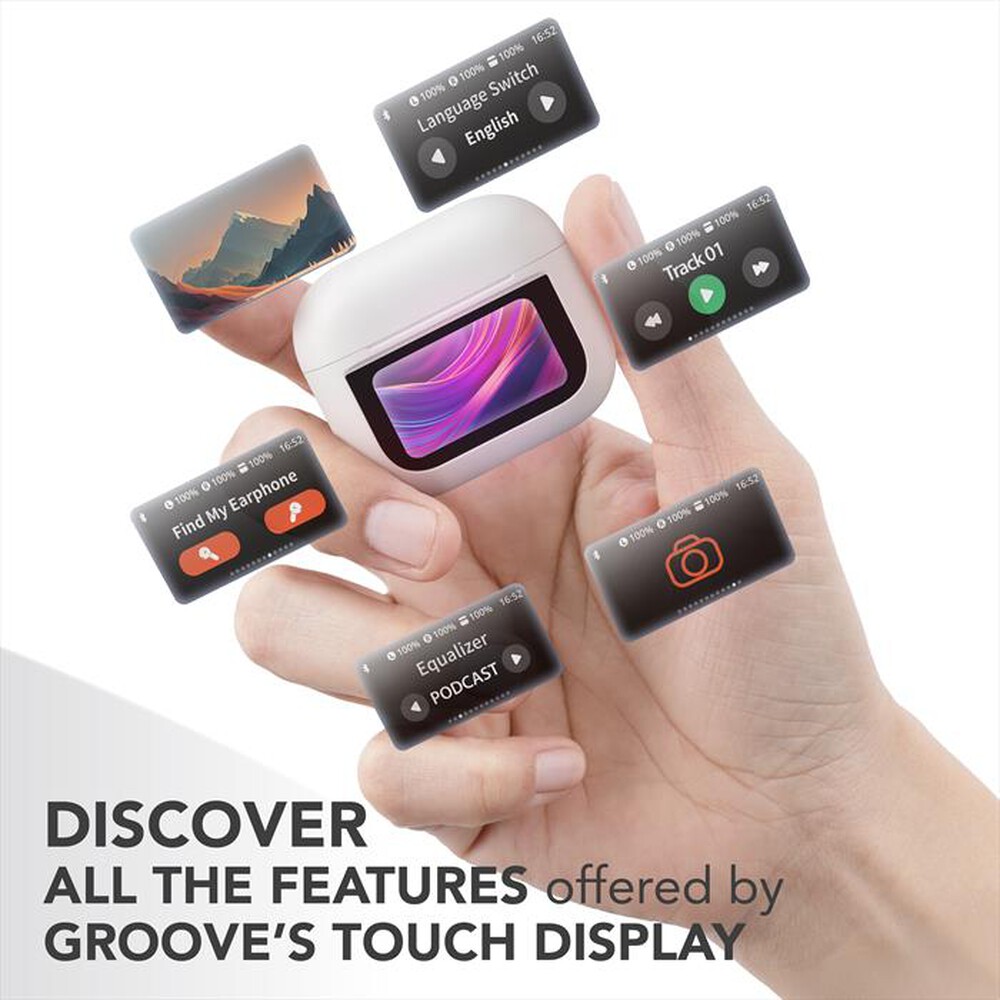 Immagine del prodotto MUSIC SOUND - Auricolare bluetooth GROOVE-Bianco