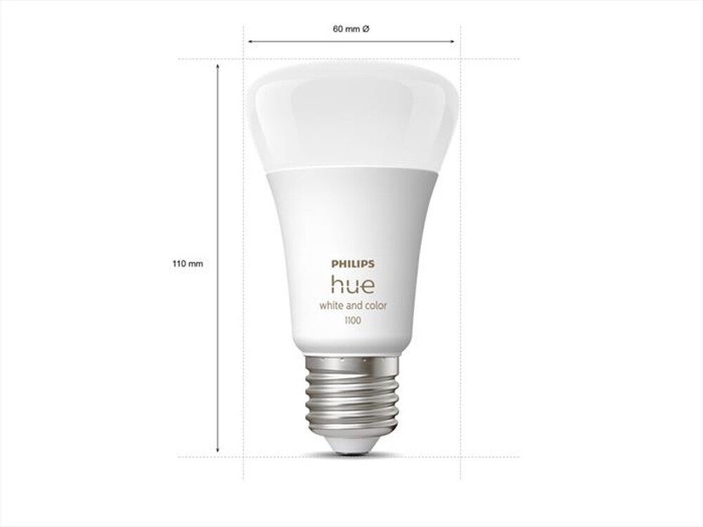 "PHILIPS - WHITE AND COLOR AMBIANCE STARTERKIT BRIDGE+2 PEZZI-Bianco"