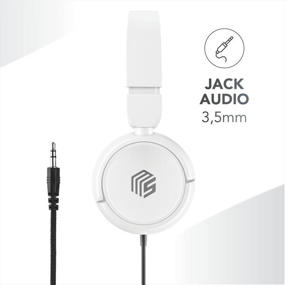 Immagine del prodotto CELLULARLINE - Cuffie a padiglione chiuso MUSICSOUNDFULLCW-Bianco