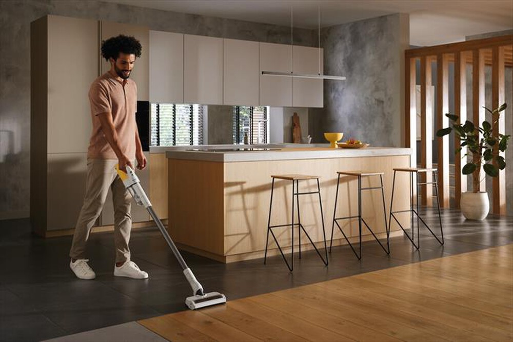 "MIELE - Scopa elettrica DUOFLEX HX1-Bianco, Giallo"