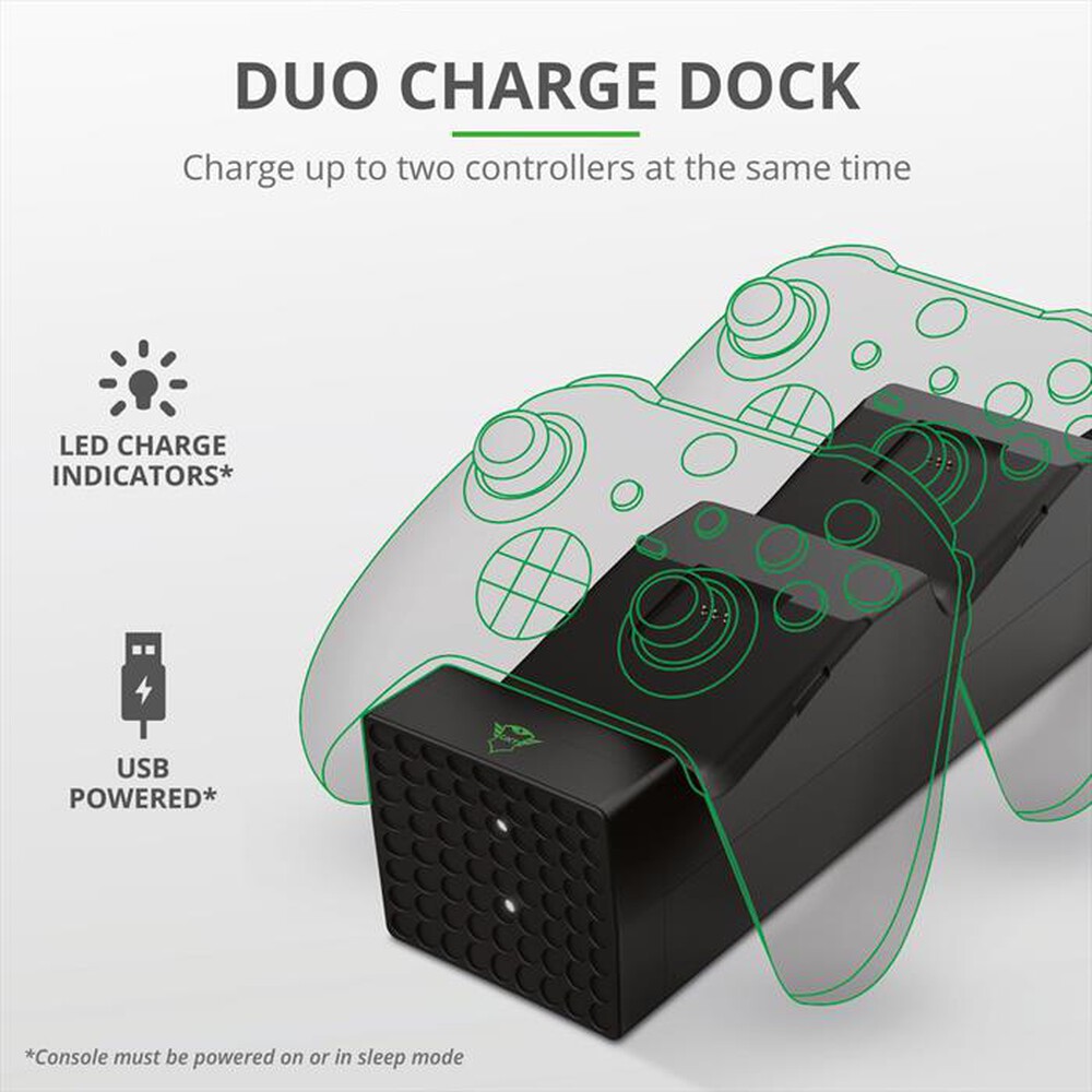 Immagine del prodotto TRUST - GXT250 DUO CHARGE DOCK XBSX-Black