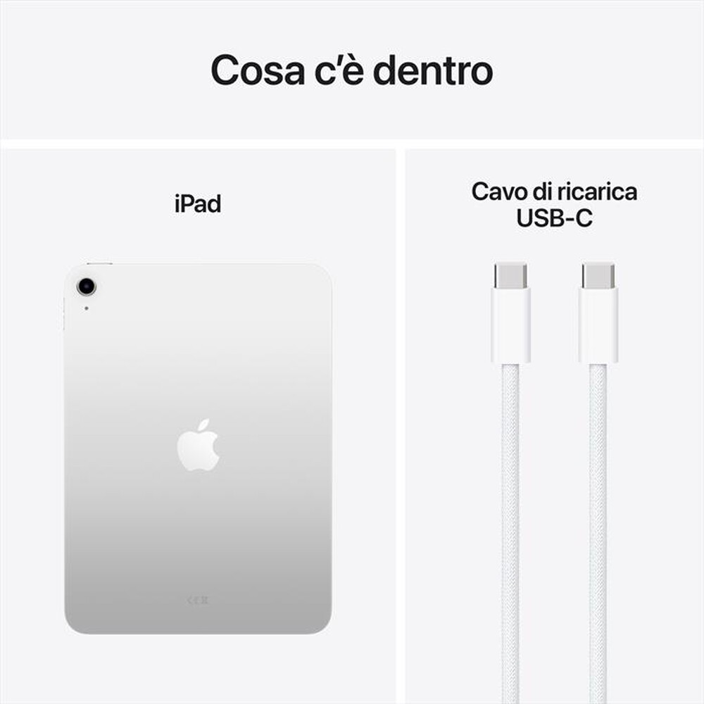 "APPLE - iPad 11\" Wi-Fi 256GB (2025)-Argento"