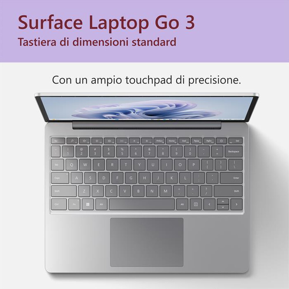 Immagine del prodotto MICROSOFT - Notebook SURFACE LAPTOP GO 3-Platinum