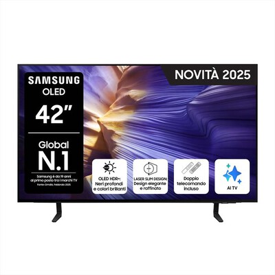 SAMSUNG - Smart TV OLED UHD 4K 42" QE42S90FAEXZT-Graphite Black