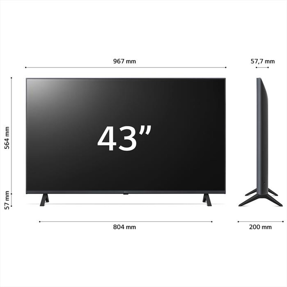 Immagine del prodotto LG - Smart TV LED UHD 4K 43" 43UR78006LK-Nero