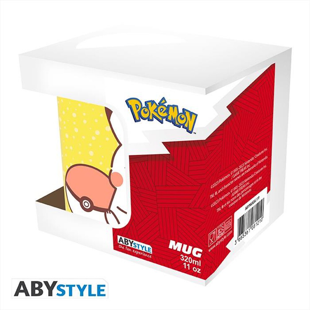 "ABYSSE - POKEMON Tazza 320 ml PIKACHU ELECTRIC TYPE-giallo"