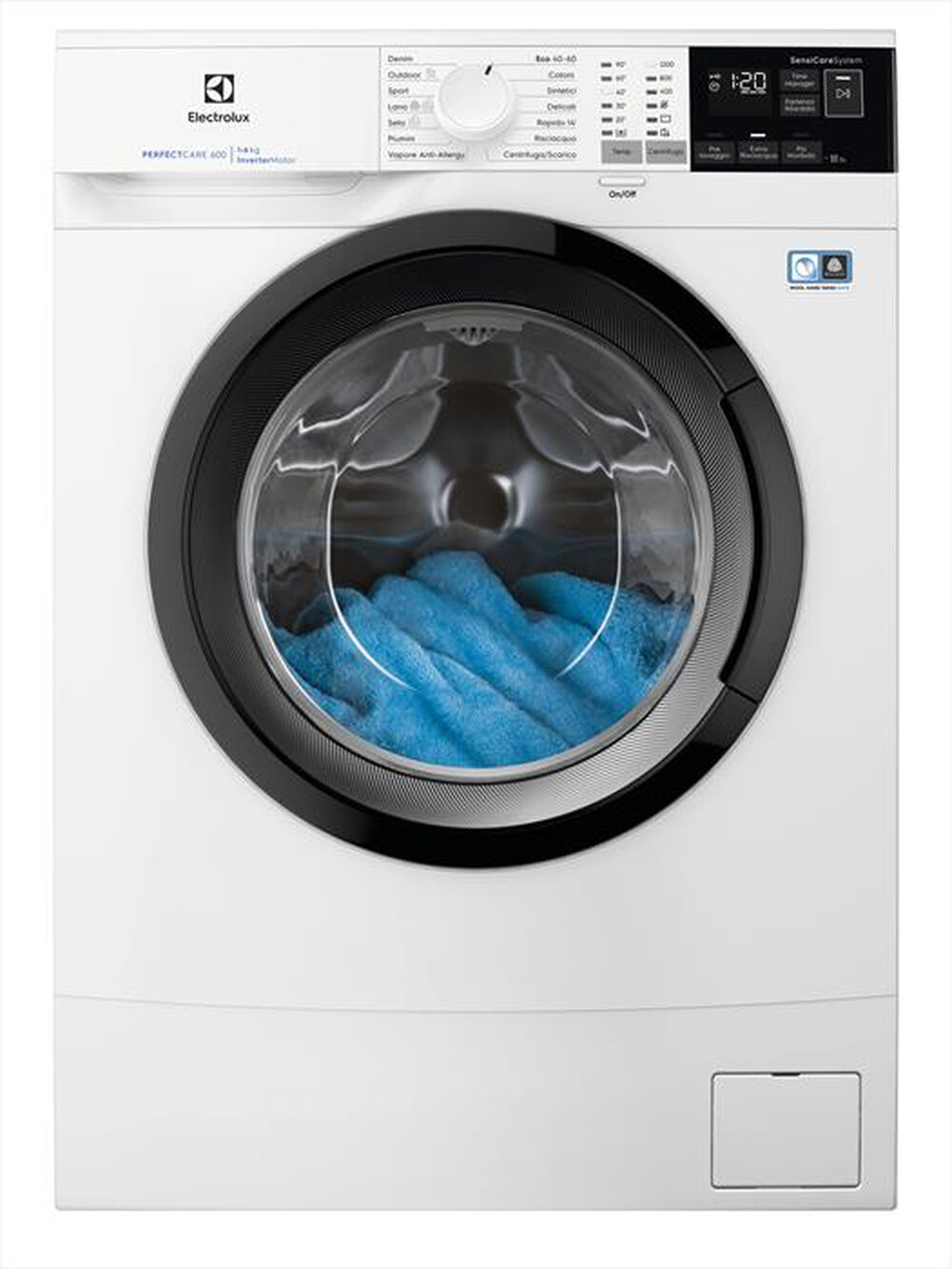 "ELECTROLUX - Lavatrice slim EW6S462I 6 Kg Classe C-Bianco/oblò nero"