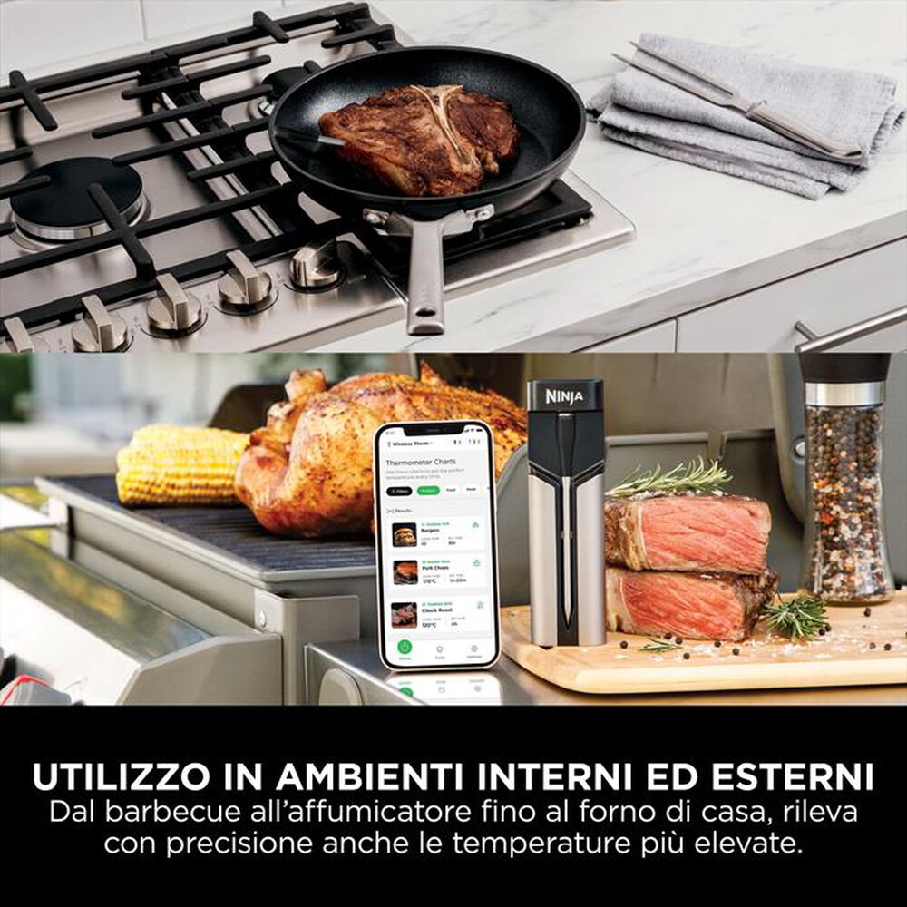 "NINJA - SONDA DIGITALE PROCHEF-Nero/acciaio"