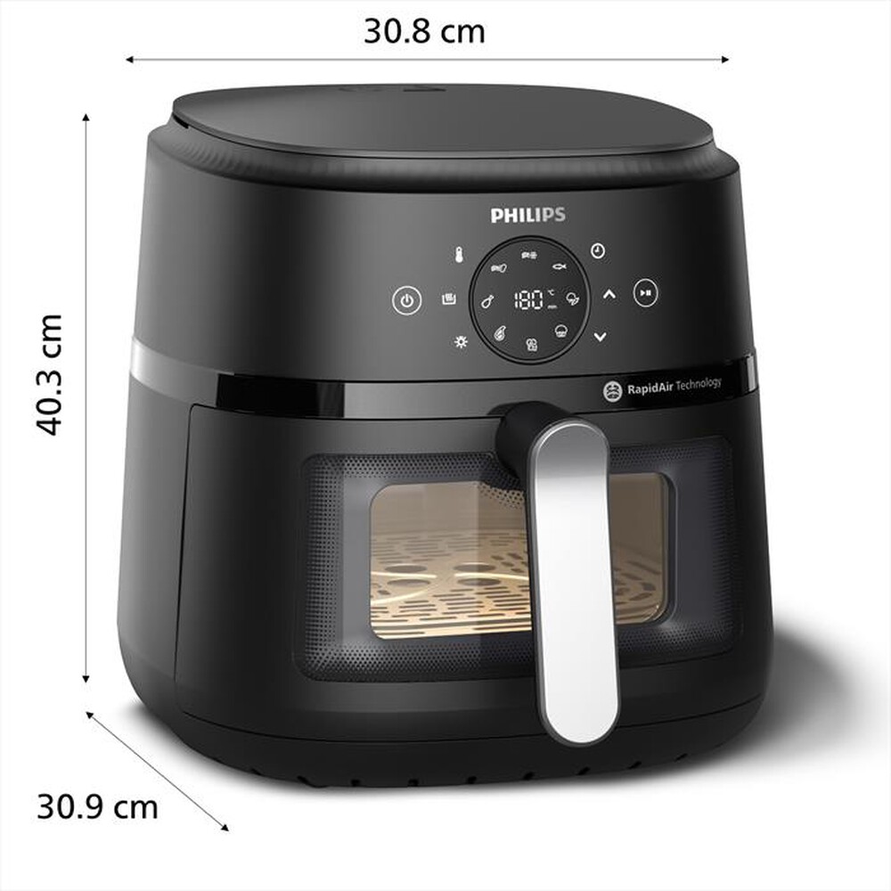 Immagine del prodotto PHILIPS - Friggitrice ad aria AIRFRYER SERIE 2000 NA231/00-Nero