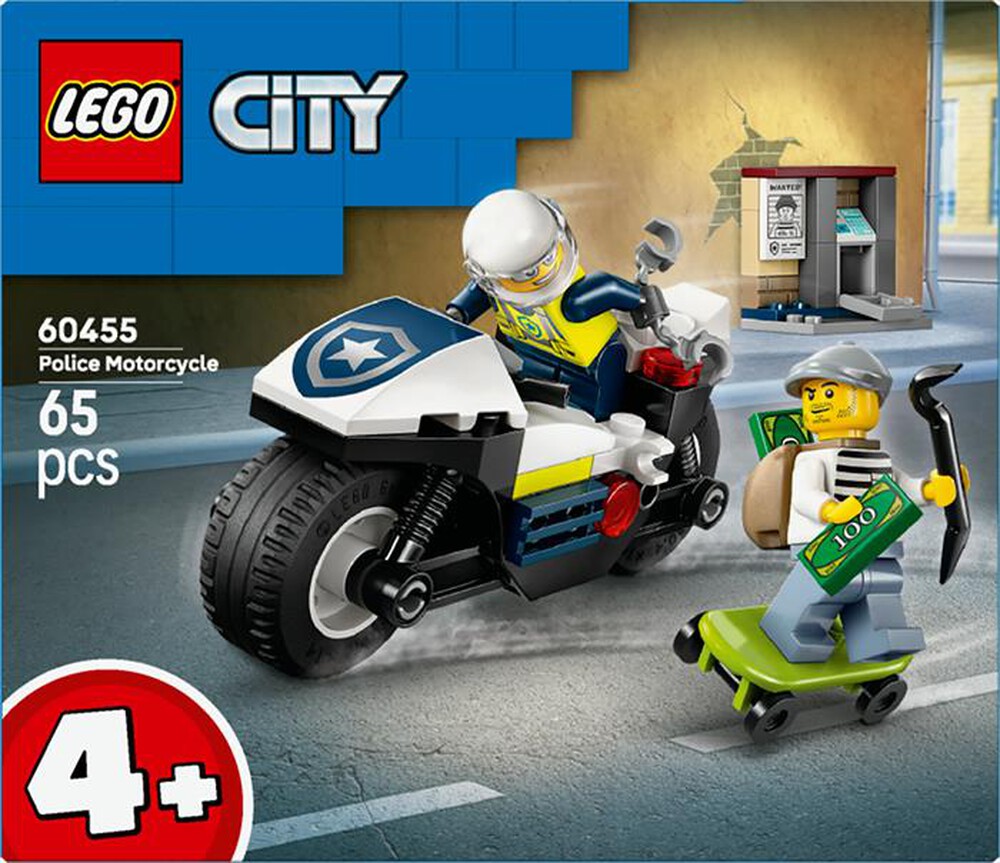 "LEGO - CITY Inseguimento della moto della Polizia - 60455"