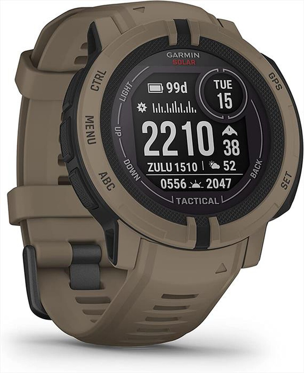 "GARMIN - Smart Watch Instinct 2 Solar - Tactical-Coyote Tan"