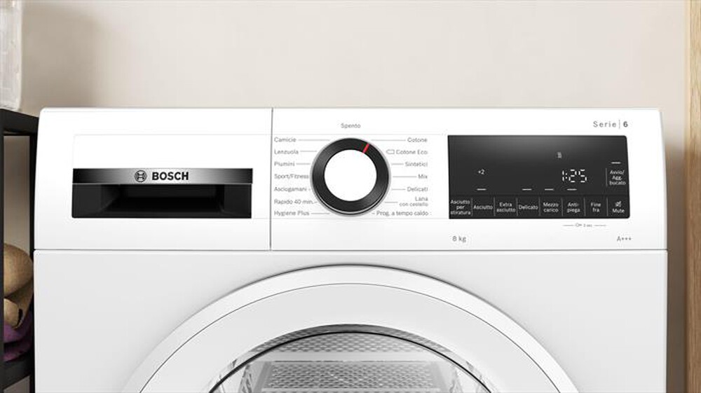 "BOSCH - Asciugatrice WQG233D1IT - 8 Kg - A+++-Bianco"