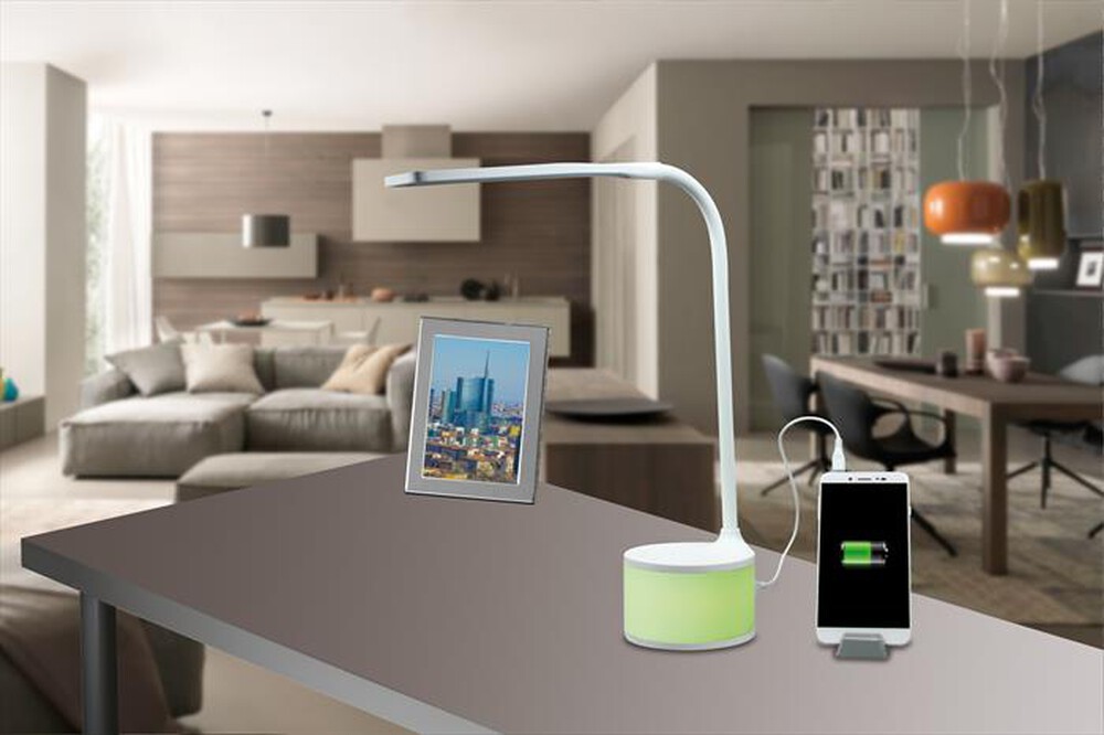 "MEDIACOM - LAMP LED USB CHARGER-Bianco"
