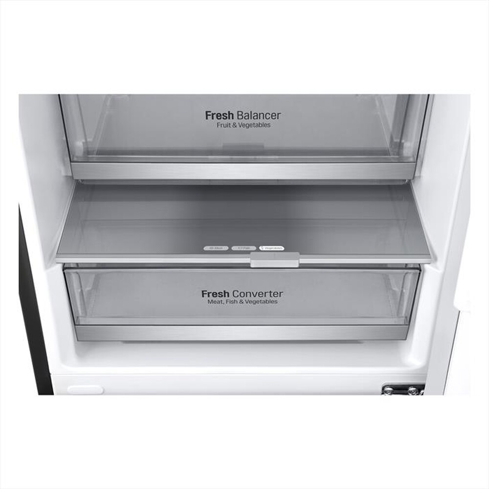 "LG - Frigorifero combinato GBB92MCABP Classe B 419lt-MATTE BLACK"