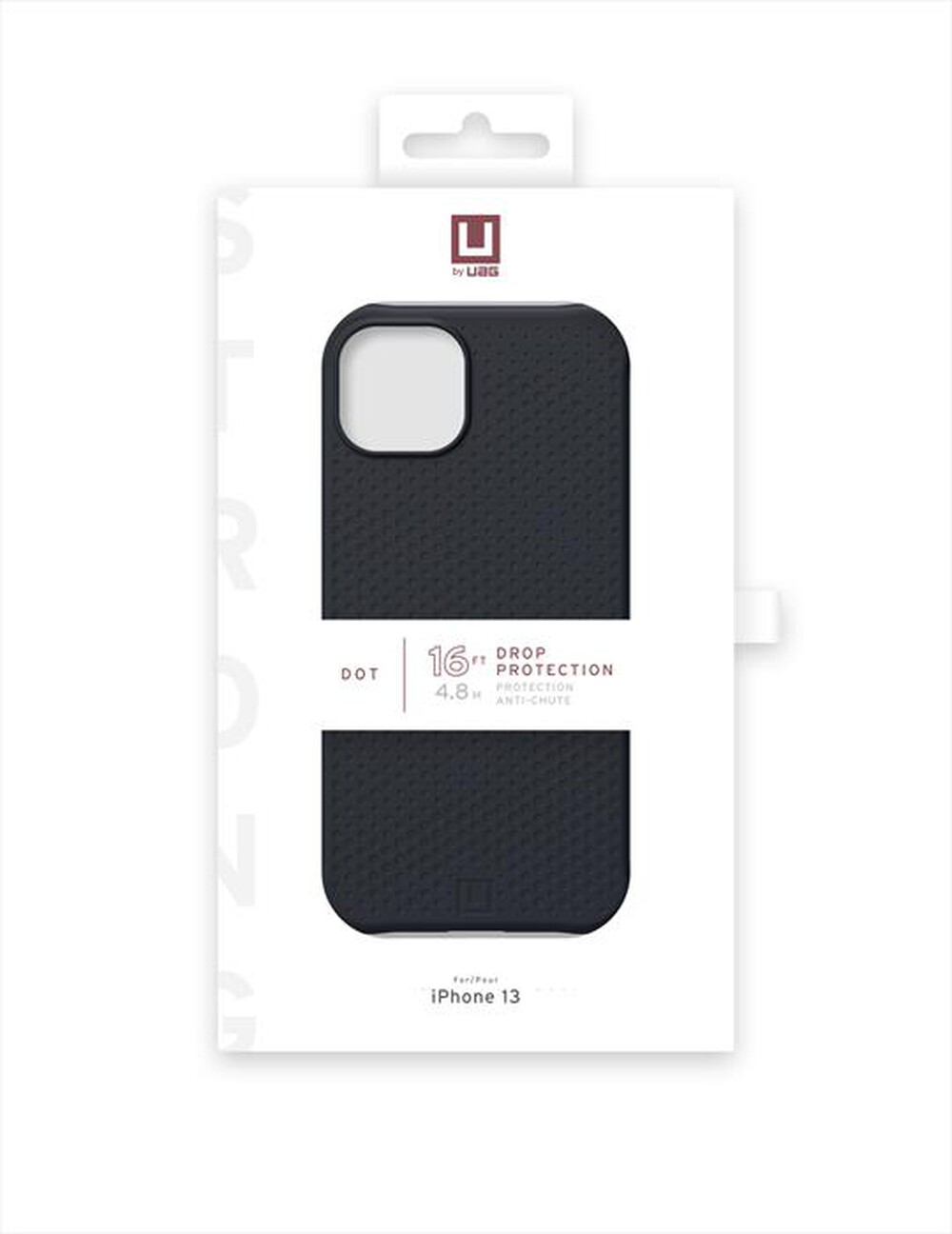 "UAG - Custodia Dot per iPhone 13 Soft Touch-NERO"