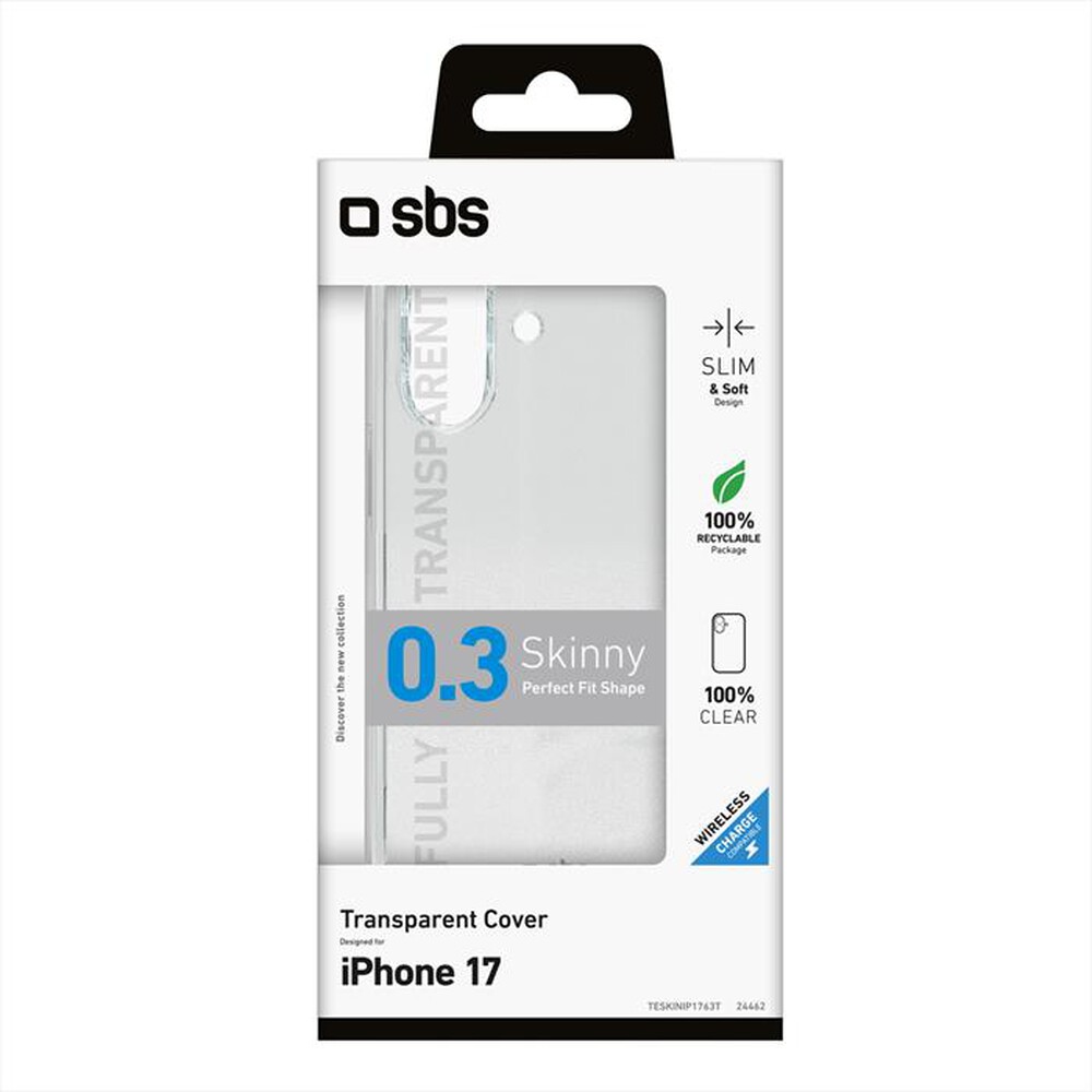 Immagine del prodotto SBS - Cover in TPU per iPhone 17 TESKINIP1763T-Trasparente