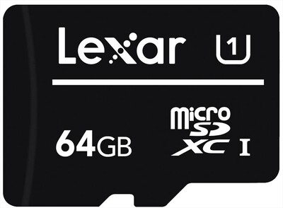 LEXAR - 64GB MICROSDXC CL 10 NO ADAPTER - Black
