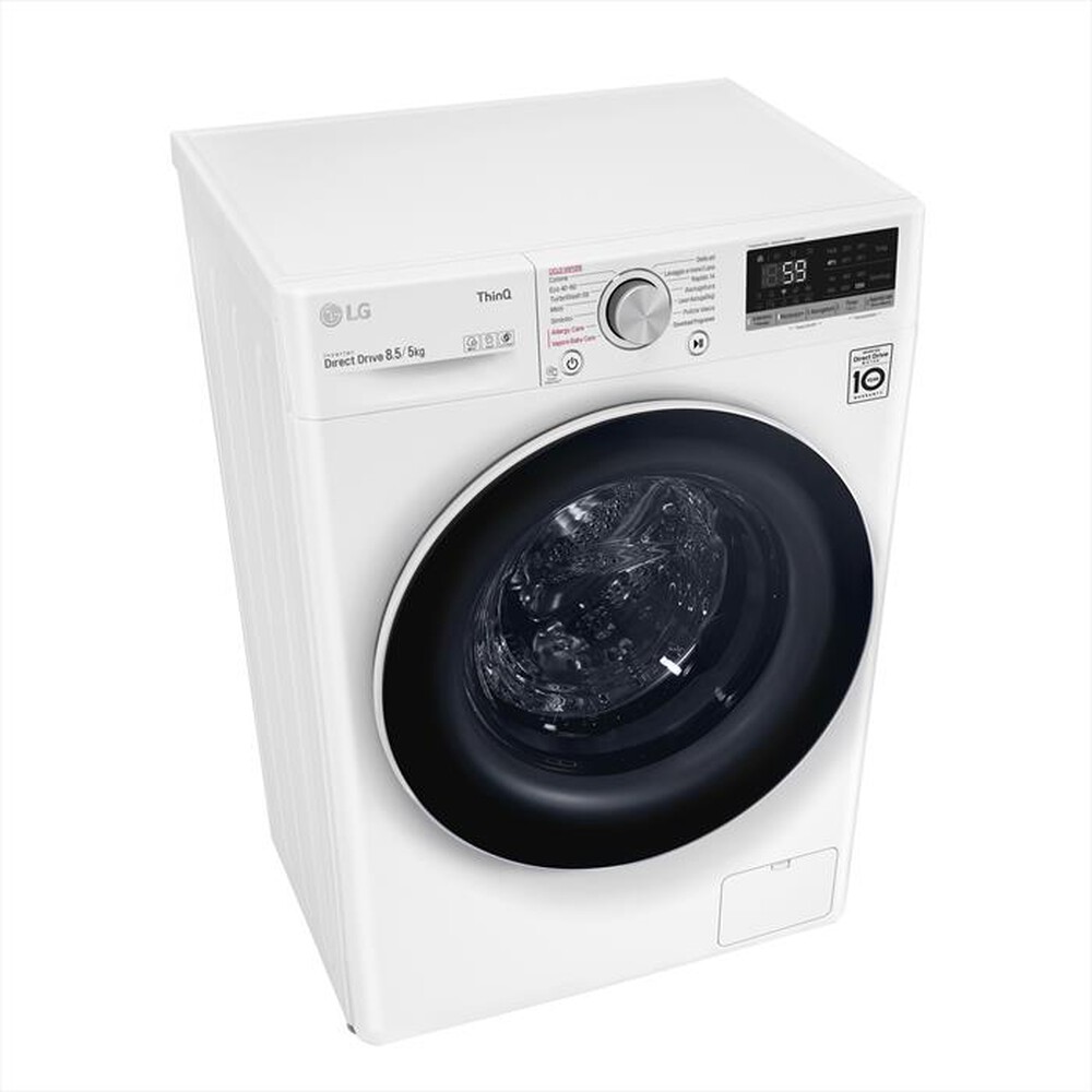 "LG - Lavasciuga F2DV5S8H0E 8,5/5 Kg Classe C-WHITE"