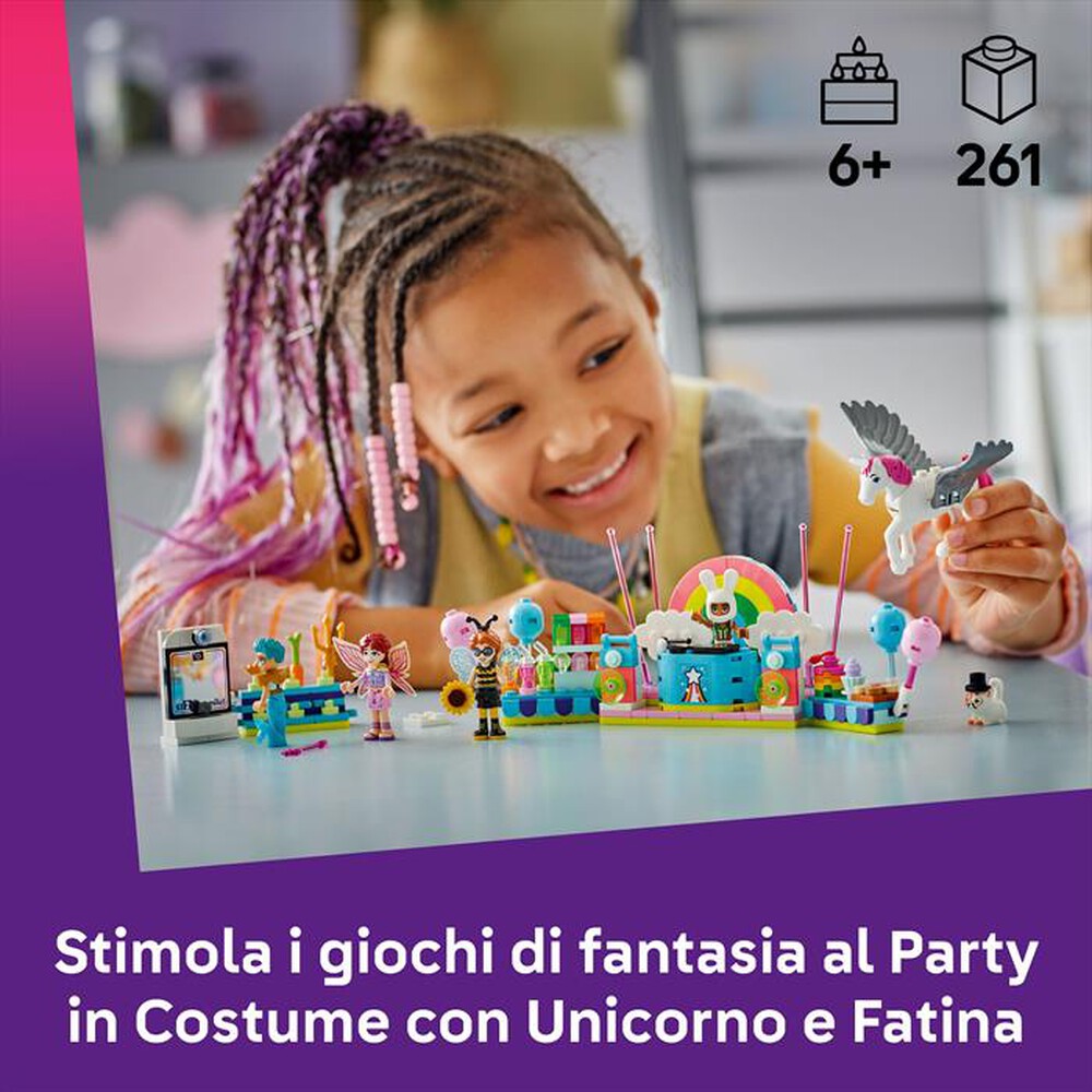 "LEGO - PARTY IN COSTUME CON UNICORNO E FATINA-,"