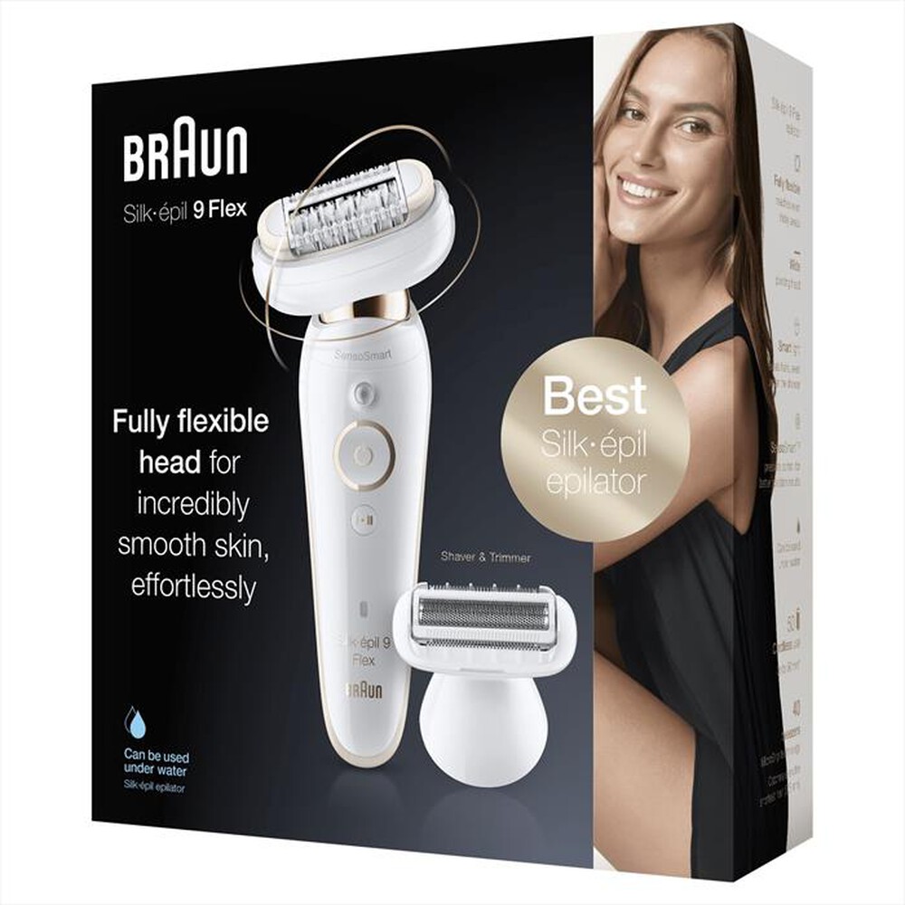 "BRAUN - Silk-épil 9 Flex 9-002-Bianco/Oro"