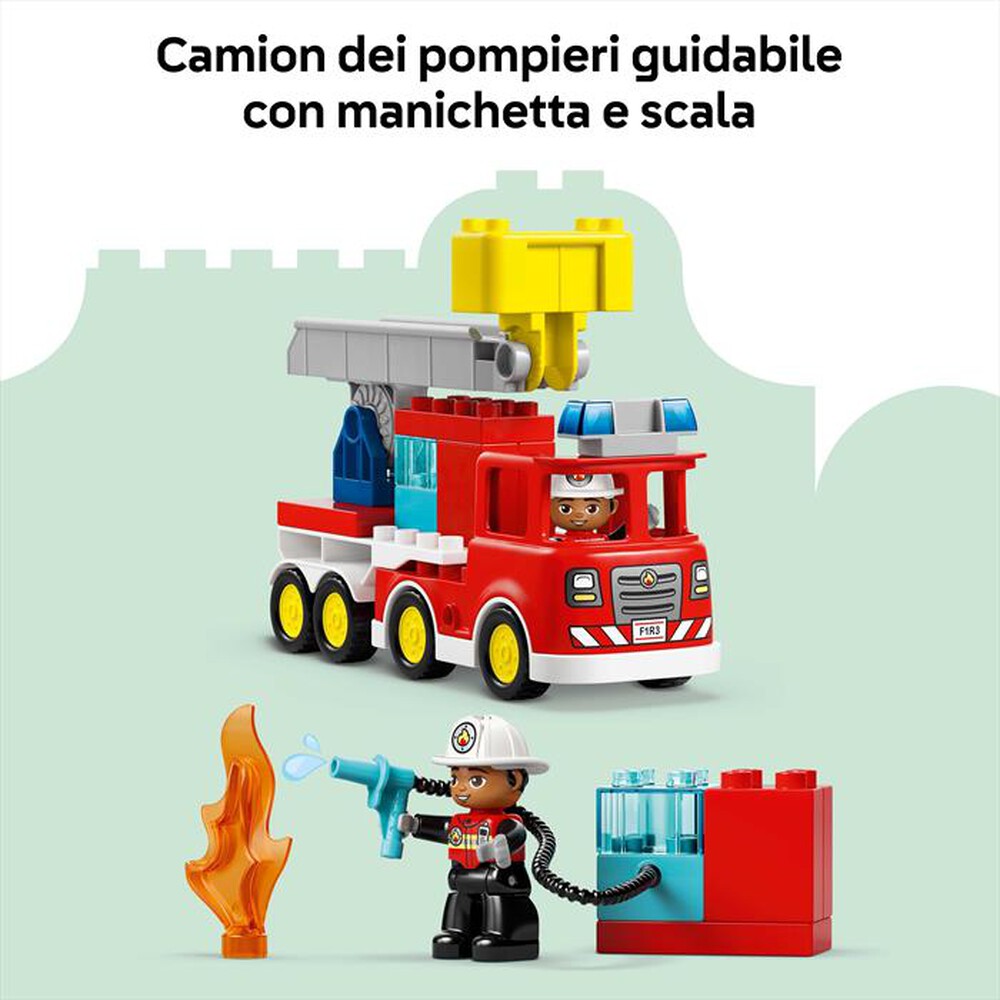Immagine del prodotto LEGO - DUPLO Autopompa con manichetta e pompiere - 10473-Multicolore