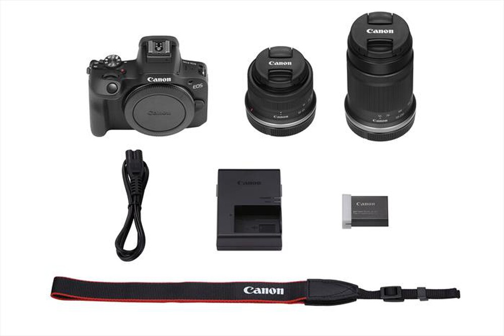 Immagine del prodotto CANON - EOS R100 + RF-S 18–45 IS STM + RF-S 55-210 F 5-7.1-Black