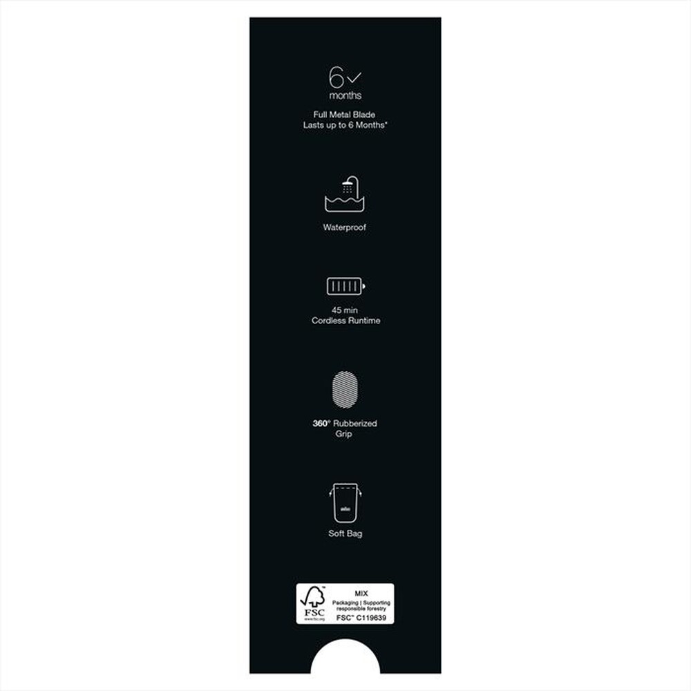 "BRAUN - Regolabarba SERIES X XT5100-NERO/GRIGIO METALLIZZATO"