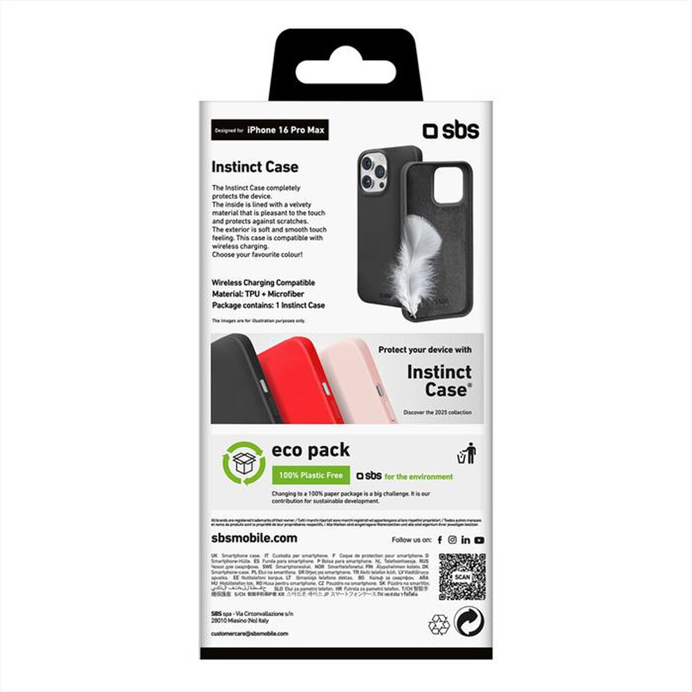 Immagine del prodotto SBS - Cover Instinct iPhone 16 Pro Max TEINSTIP1667PK