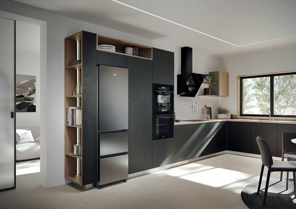 Immagine del prodotto HAIER - Frigorifero combinato HTR3518ENMX Classe E 303 lt-Acciaio inox