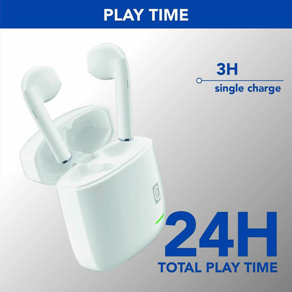 Immagine del prodotto CELLULARLINE - Auricolare Bluetooth BTLITETWSW-Bianco