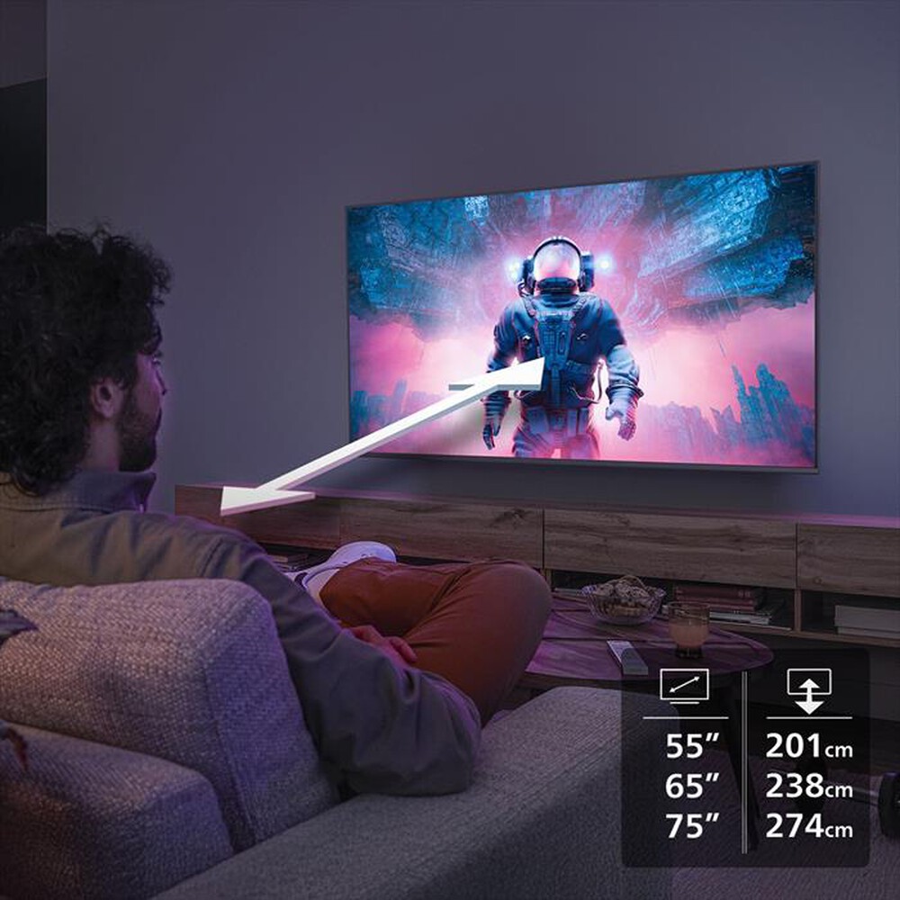 Immagine del prodotto PHILIPS - Smart TV 75" 4K QD MiniLED 75MLED820/12-Black