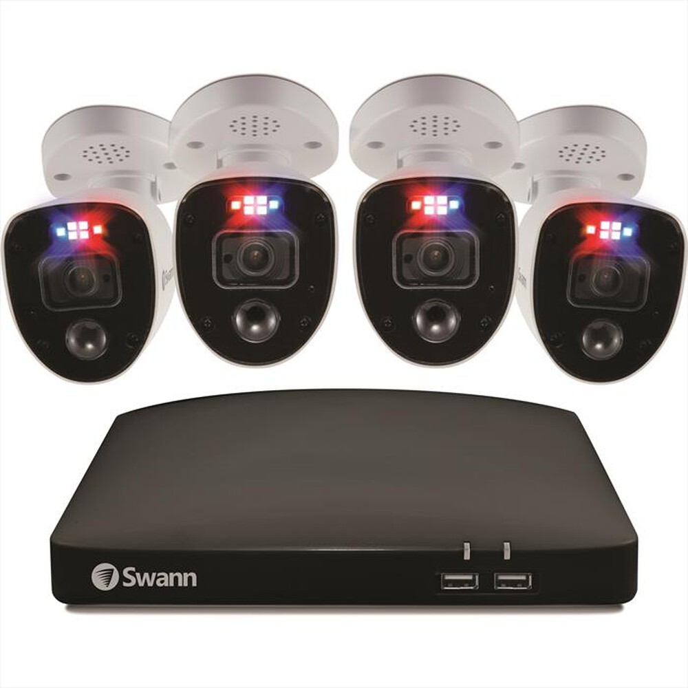 Immagine del prodotto SWANN - KIT NVR 1TB 8CH + 4 CAM 4K-White