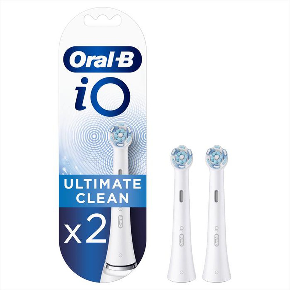"ORAL-B - TESTINE IO ULTIMATE CLEAN WHITE - Ultimate Clean, 2 Pezzi"