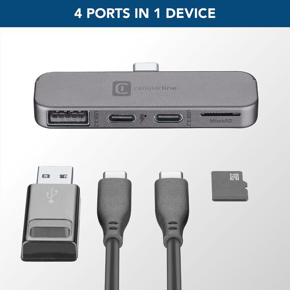 Immagine del prodotto CELLULARLINE - SMARTPHONE HUB 4-Nero