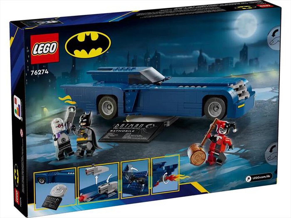 "LEGO - Batman con Batmobile vs. Harley Quinn e Mr - 76274-Multicolore"