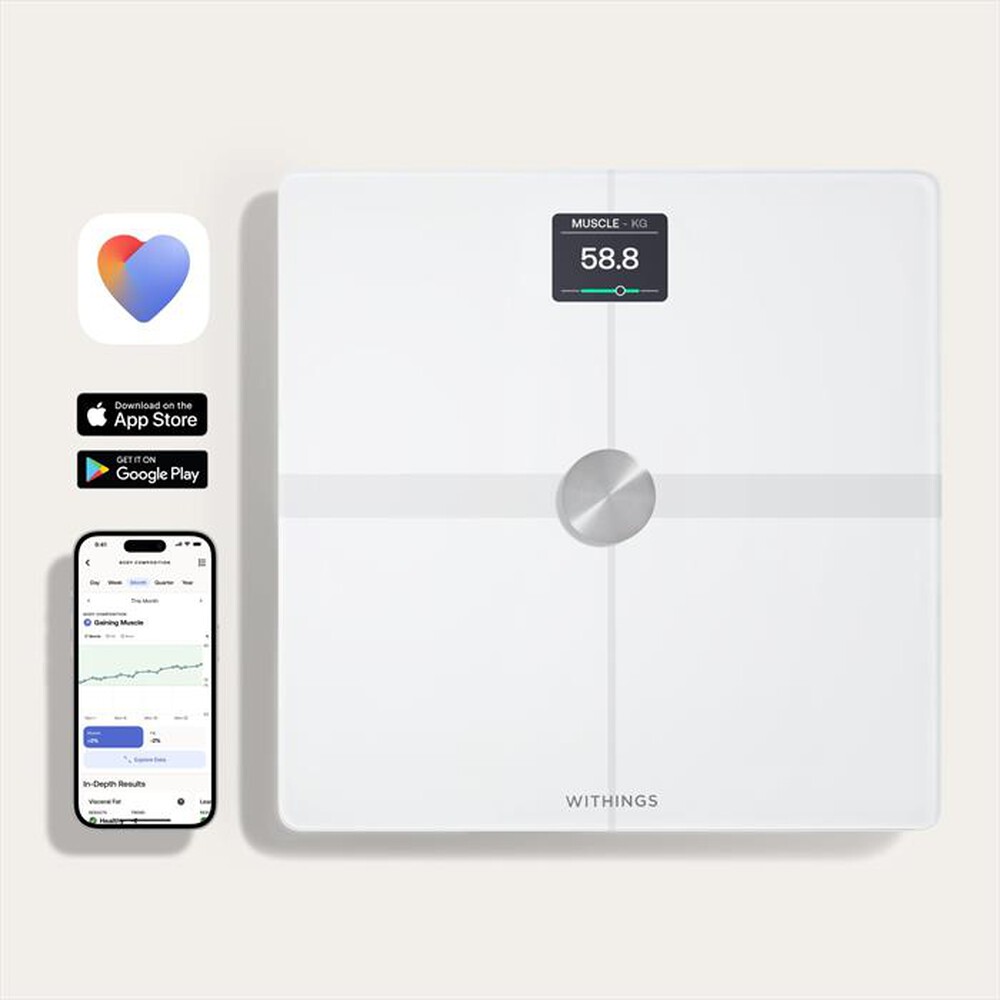 Immagine del prodotto WITHINGS - Bilancia pesapersone BODY SMART-Bianco