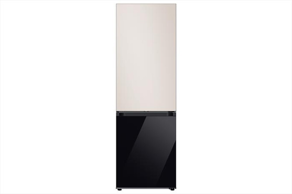 "SAMSUNG - Frigorifero combinato F-RB34D153922 BESPOKE-Satin Beige-Clean Black"