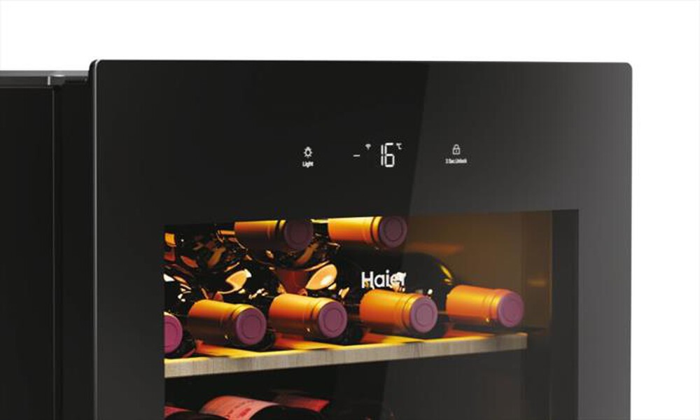 "HAIER - Cantinetta HWS34GGH1 Classe G 34 bottiglie-Nero"