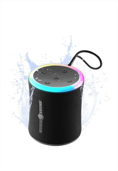 MUSIC SOUND - Speaker bluetooth AURA 10 RGB-Nero