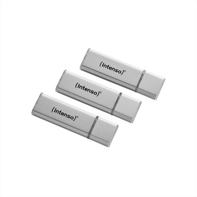 INTENSO - INTENSO USB DRIVE 2.0 ALU LINE 3X16 GB-ARGENTO