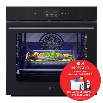 LG - Forno incasso elettrico INSTAVIEW WSED7667M  A++-Black Matte