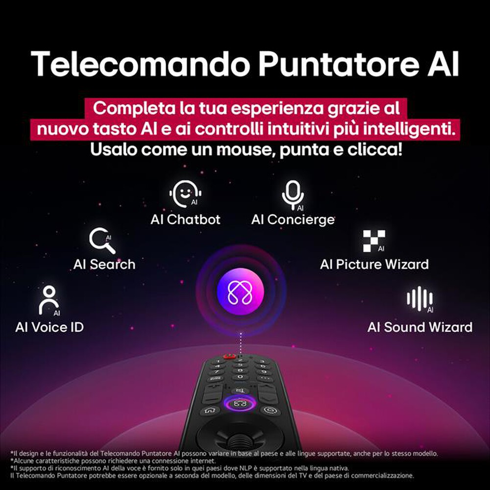 Immagine del prodotto LG - Smart TV MINI LED UHD 4K 55" AI 55QNED70A6A-Nero