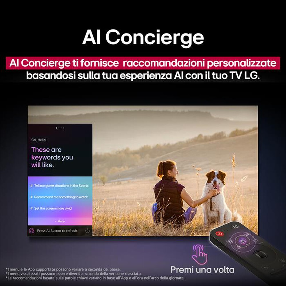 Immagine del prodotto LG - Smart TV MINI LED UHD 4K 55" AI 55QNED70A6A-Nero