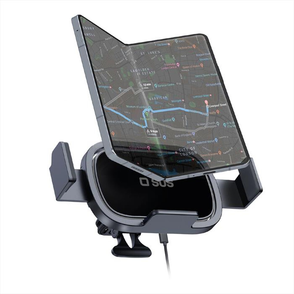 Immagine del prodotto SBS - Supporto per auto con ricarica wireless da 15W-Nero