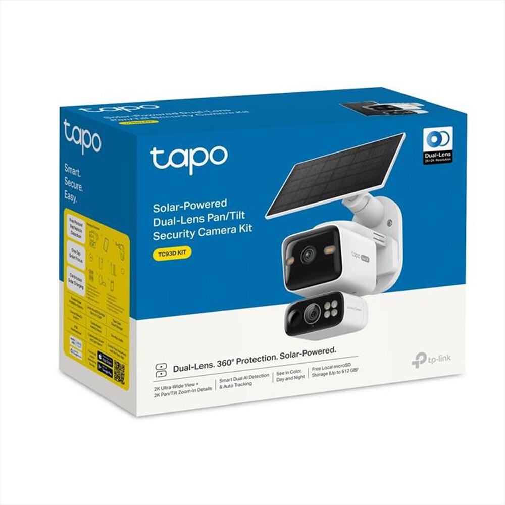 Immagine del prodotto TP-LINK - SOLAR-POWERED DUAL-LENS PAN/TILT SECURITY CAMERA K-Bianco