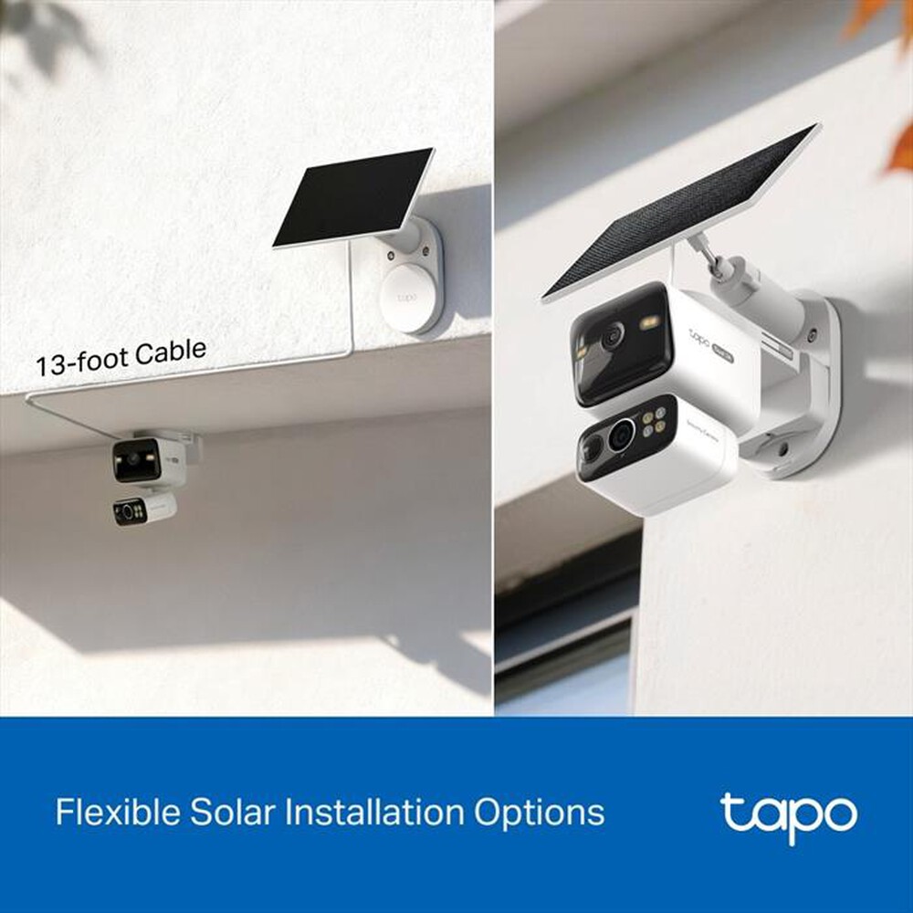 Immagine del prodotto TP-LINK - SOLAR-POWERED DUAL-LENS PAN/TILT SECURITY CAMERA K-Bianco