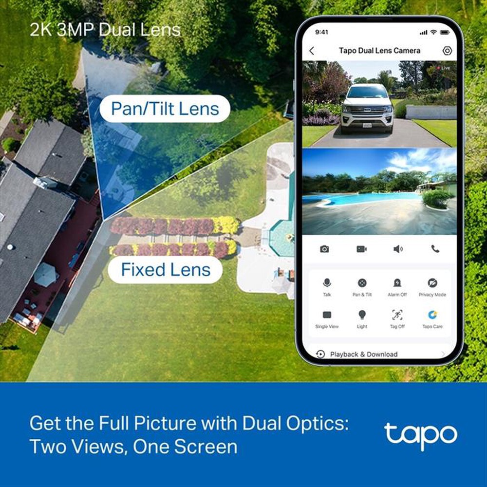 Immagine del prodotto TP-LINK - SOLAR-POWERED DUAL-LENS PAN/TILT SECURITY CAMERA K-Bianco