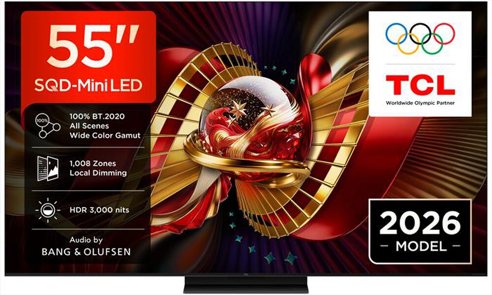Immagine del prodotto TCL - Smart TV SQD Mini LED 4K 55" 55C8L-Nero